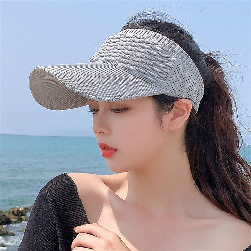 새로운 2022 여성 모자 야외 스포츠 야구 모자 통기성 빈 탑 모자 바이저 안티 uv 태양 모자 모자 소녀 골프 테니스 모자